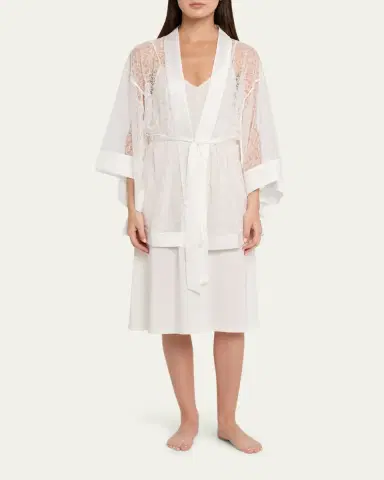 Kiki de Montparnasse Petite Fleur Sheer Lace Kimono Robe | Thumbnail 5 Kiki de Montparnasse Petite Fleur Sheer Lace Kimono Robe | Thumbnail 5