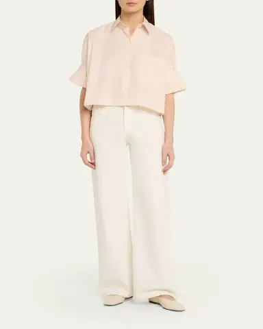 TWP Next Ex Cropped Shirt in Superfine Cotton | Thumbnail 2 TWP Next Ex Cropped Shirt in Superfine Cotton | Thumbnail 2