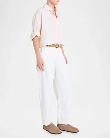 TWP Next Ex Cropped Shirt in Superfine Cotton | Thumbnail 6 TWP Next Ex Cropped Shirt in Superfine Cotton | Thumbnail 6