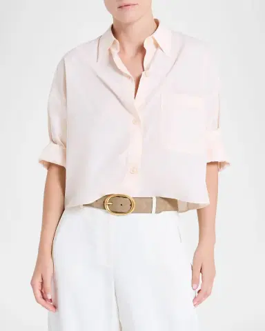 TWP Next Ex Cropped Shirt in Superfine Cotton | Thumbnail 8 TWP Next Ex Cropped Shirt in Superfine Cotton | Thumbnail 8