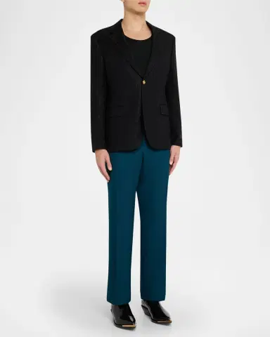 Versace Men's Python-Jacquard Wool-Blend Blazer | Thumbnail 6 Versace Men's Python-Jacquard Wool-Blend Blazer | Thumbnail 6
