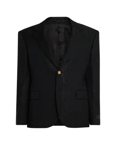 Versace Men's Python-Jacquard Wool-Blend Blazer | Thumbnail 1 Versace Men's Python-Jacquard Wool-Blend Blazer | Thumbnail 1