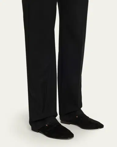 Bougeotte Suede Flaneur Penny Loafers | Thumbnail 2 Bougeotte Suede Flaneur Penny Loafers | Thumbnail 2