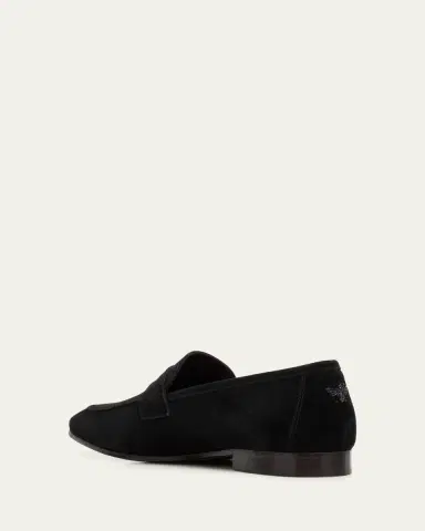 Bougeotte Suede Flaneur Penny Loafers | Thumbnail 4 Bougeotte Suede Flaneur Penny Loafers | Thumbnail 4