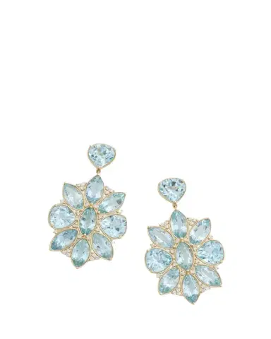 Jamie Wolf 18K Yellow Gold Marquis and Pear Shape Earrings with Aquamarine, Sky Blue Topaz and Diamonds | Thumbnail 1 Jamie Wolf 18K Yellow Gold Marquis and Pear Shape Earrings with Aquamarine, Sky Blue Topaz and Diamonds | Thumbnail 1