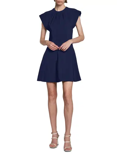 Stella McCartney Women's Flutter-Sleeve Seamed Minidress | Thumbnail 2 Stella McCartney Women's Flutter-Sleeve Seamed Minidress | Thumbnail 2