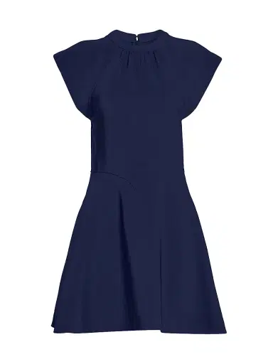 Stella McCartney Women's Flutter-Sleeve Seamed Minidress | Thumbnail 1 Stella McCartney Women's Flutter-Sleeve Seamed Minidress | Thumbnail 1