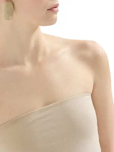 Brunello Cucinelli Women's Stretch Cotton Jersey Bandeau Top - Beige - Size Large | Thumbnail 4 Brunello Cucinelli Women's Stretch Cotton Jersey Bandeau Top - Beige - Size Large | Thumbnail 4