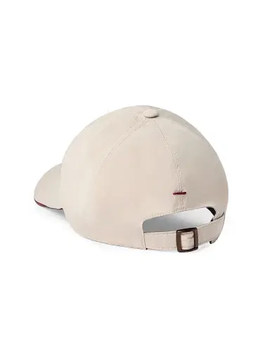 Brunello Cucinelli Men's Water Resistant Microfiber Baseball Cap with Embroidered Logo - Panama | Thumbnail 3 Brunello Cucinelli Men's Water Resistant Microfiber Baseball Cap with Embroidered Logo - Panama | Thumbnail 3