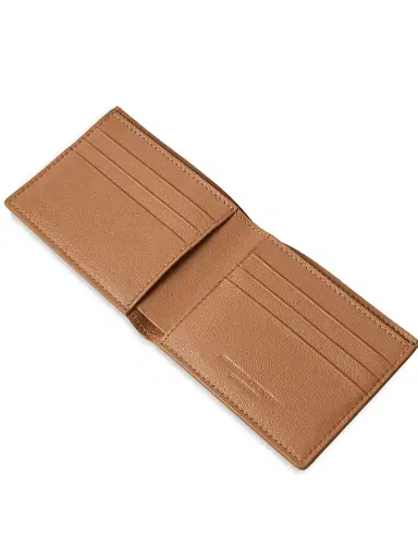 Brunello Cucinelli Men's Nubuck Wallet - Cognac | Thumbnail 4 Brunello Cucinelli Men's Nubuck Wallet - Cognac | Thumbnail 4
