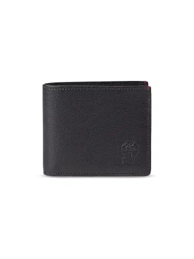 Brunello Cucinelli Men's Grained Leather Wallet - Black | Thumbnail 1 Brunello Cucinelli Men's Grained Leather Wallet - Black | Thumbnail 1