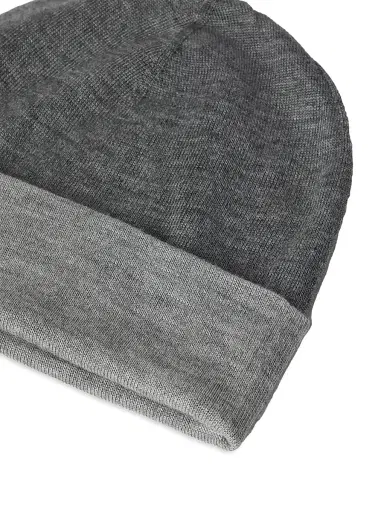 Brunello Cucinelli Men's Cashmere and Silk Beanie - Dark Grey | Thumbnail 2 Brunello Cucinelli Men's Cashmere and Silk Beanie - Dark Grey | Thumbnail 2