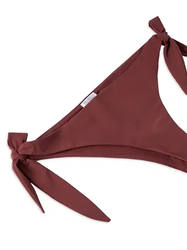 Brunello Cucinelli Women's Techno Jersey Bikini Bottoms - Bordeaux - Size 0 | Thumbnail 4 Brunello Cucinelli Women's Techno Jersey Bikini Bottoms - Bordeaux - Size 0 | Thumbnail 4
