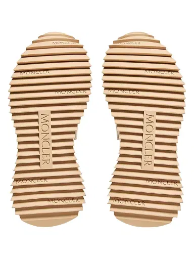 Moncler Women's Pacey2 and Sneakers in Suede and Nubuck - White Ivory - Size 8 | Thumbnail 4 Moncler Women's Pacey2 and Sneakers in Suede and Nubuck - White Ivory - Size 8 | Thumbnail 4