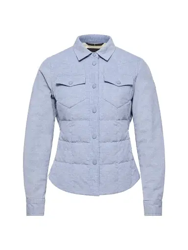 Moncler Grenoble Women's Nangy Puffer Shacket in Corduroy - Light Blue - Size Large | Thumbnail 1 Moncler Grenoble Women's Nangy Puffer Shacket in Corduroy - Light Blue - Size Large | Thumbnail 1