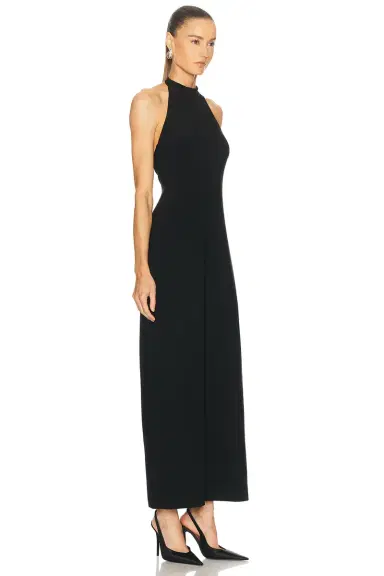Norma Kamali x Lifestyle Halter Side Slit Long Dress | Thumbnail 2 Norma Kamali x Lifestyle Halter Side Slit Long Dress | Thumbnail 2