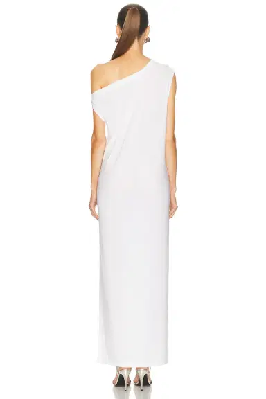 Norma Kamali x Lifestyle Drop Shoulder Side Slit Long Dress | Thumbnail 4 Norma Kamali x Lifestyle Drop Shoulder Side Slit Long Dress | Thumbnail 4