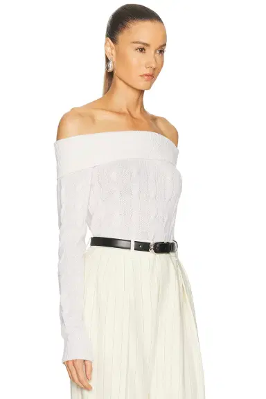 Ralph Lauren Collection Off The Shoulder Sweater | Thumbnail 2 Ralph Lauren Collection Off The Shoulder Sweater | Thumbnail 2