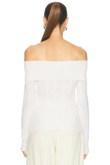 Ralph Lauren Collection Off The Shoulder Sweater | Thumbnail 3 Ralph Lauren Collection Off The Shoulder Sweater | Thumbnail 3