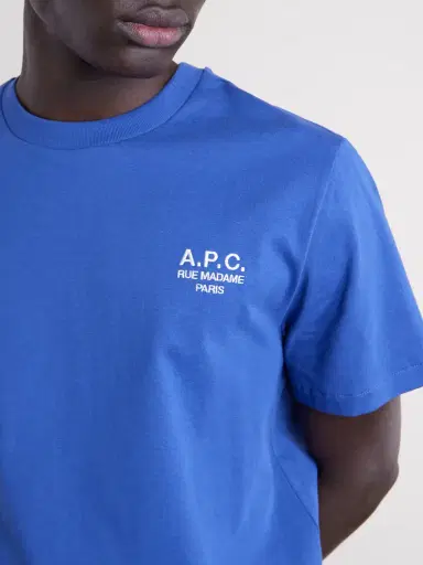A.P.C. Logo-Embroidered Cotton-Jersey T-Shirt - Men | Thumbnail 5 A.P.C. Logo-Embroidered Cotton-Jersey T-Shirt - Men | Thumbnail 5