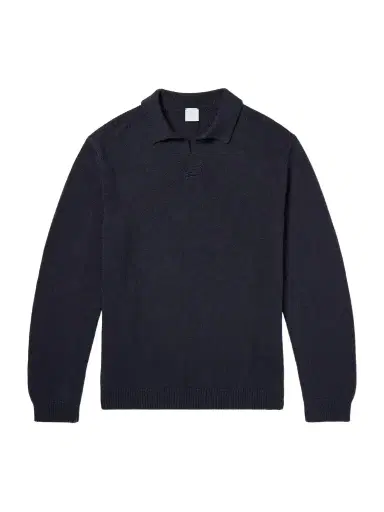 ELEVENTY Cotton and Silk-Blend Polo Sweater - Men | Thumbnail 1 ELEVENTY Cotton and Silk-Blend Polo Sweater - Men | Thumbnail 1