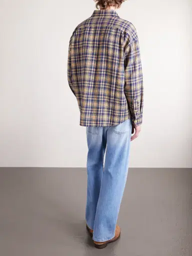 Visvim Lumber Checked Wool and Linen-Blend Twill Shirt - Men | Thumbnail 4 Visvim Lumber Checked Wool and Linen-Blend Twill Shirt - Men | Thumbnail 4