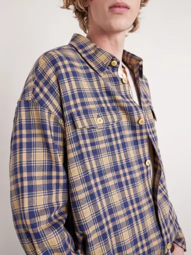 Visvim Lumber Checked Wool and Linen-Blend Twill Shirt - Men | Thumbnail 5 Visvim Lumber Checked Wool and Linen-Blend Twill Shirt - Men | Thumbnail 5