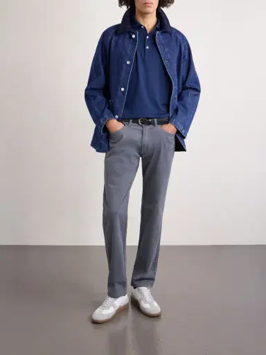 Peter Millar Signature Straight-Leg Cotton-Blend Sateen Trousers - Men | Thumbnail 2 Peter Millar Signature Straight-Leg Cotton-Blend Sateen Trousers - Men | Thumbnail 2