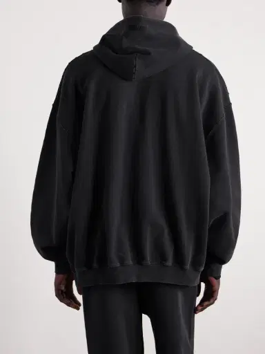 Vetements Logo-Embroidered Cotton-Jersey Zip-Up Hoodie - Men | Thumbnail 4 Vetements Logo-Embroidered Cotton-Jersey Zip-Up Hoodie - Men | Thumbnail 4