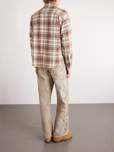 Visvim Lumber Checked Wool and Linen-Blend Twill Shirt - Men | Thumbnail 4 Visvim Lumber Checked Wool and Linen-Blend Twill Shirt - Men | Thumbnail 4