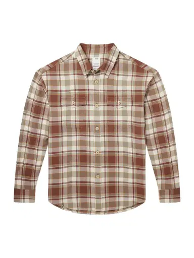 Visvim Lumber Checked Wool and Linen-Blend Twill Shirt - Men | Thumbnail 1 Visvim Lumber Checked Wool and Linen-Blend Twill Shirt - Men | Thumbnail 1