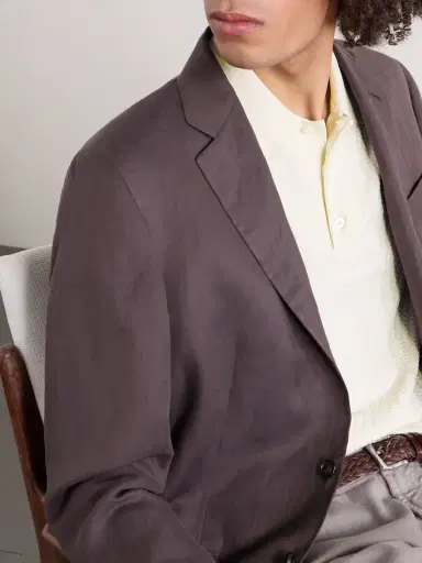 Canali Cotton and Silk-Blend Polo Shirt - Men | Thumbnail 5 Canali Cotton and Silk-Blend Polo Shirt - Men | Thumbnail 5
