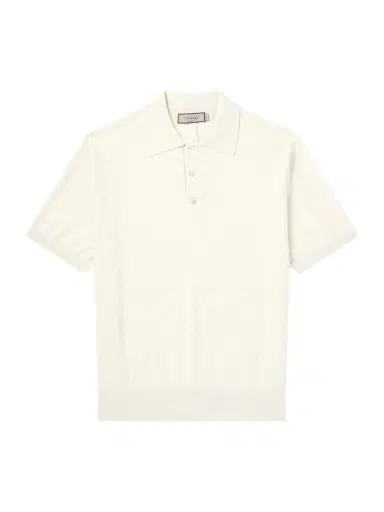 Canali Cotton and Silk-Blend Polo Shirt - Men | Thumbnail 1 Canali Cotton and Silk-Blend Polo Shirt - Men | Thumbnail 1