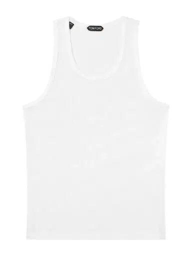 Tom Ford Open-Knit Cotton Tank Top - Men | Thumbnail 1 Tom Ford Open-Knit Cotton Tank Top - Men | Thumbnail 1