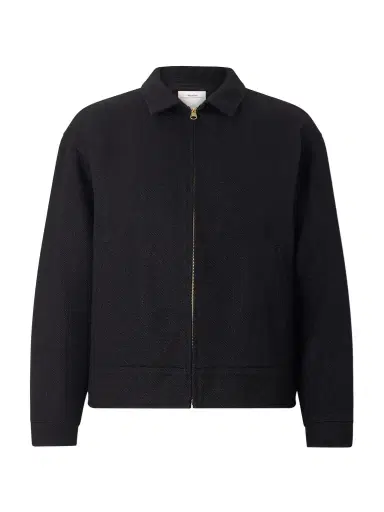 Visvim Strato Leather-Trimmed Linen and Wool-Blend Twill Jacket - Men | Thumbnail 1 Visvim Strato Leather-Trimmed Linen and Wool-Blend Twill Jacket - Men | Thumbnail 1