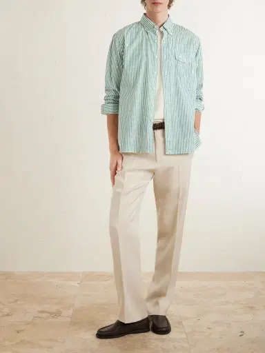 Polo Ralph Lauren Button-Down Collar Paint-Splattered Cotton-Poplin Shirt - Men | Thumbnail 2 Polo Ralph Lauren Button-Down Collar Paint-Splattered Cotton-Poplin Shirt - Men | Thumbnail 2
