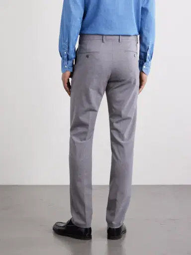 ELEVENTY Slim-Fit Tapered Stretch-Wool Flannel Trousers - Men | Thumbnail 4 ELEVENTY Slim-Fit Tapered Stretch-Wool Flannel Trousers - Men | Thumbnail 4