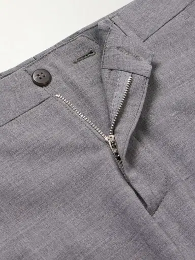 ELEVENTY Slim-Fit Tapered Stretch-Wool Flannel Trousers - Men | Thumbnail 6 ELEVENTY Slim-Fit Tapered Stretch-Wool Flannel Trousers - Men | Thumbnail 6