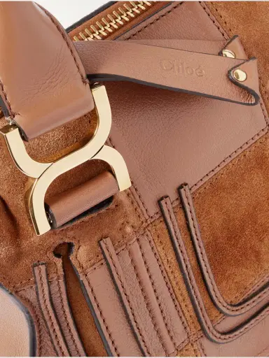 Chloé Marcie Patchwork Leather And Suede Shoulder Bag | Thumbnail 4 Chloé Marcie Patchwork Leather And Suede Shoulder Bag | Thumbnail 4