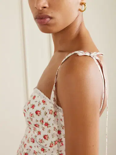 Dolce & Gabbana Lace-trimmed Floral-print Cotton-blend Poplin Bustier Mini Dress | Thumbnail 4 Dolce & Gabbana Lace-trimmed Floral-print Cotton-blend Poplin Bustier Mini Dress | Thumbnail 4