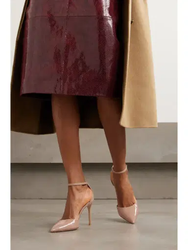 Stuart Weitzman Stuart Power Strap Patent-leather Pumps | Thumbnail 2 Stuart Weitzman Stuart Power Strap Patent-leather Pumps | Thumbnail 2
