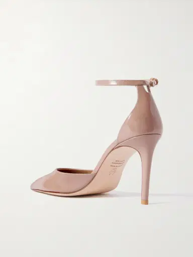Stuart Weitzman Stuart Power Strap Patent-leather Pumps | Thumbnail 3 Stuart Weitzman Stuart Power Strap Patent-leather Pumps | Thumbnail 3