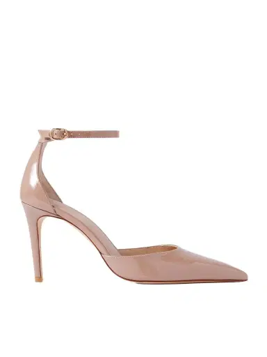 Stuart Weitzman Stuart Power Strap Patent-leather Pumps | Thumbnail 1 Stuart Weitzman Stuart Power Strap Patent-leather Pumps | Thumbnail 1