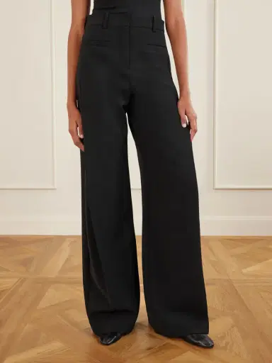 Courrèges Heritage Crepe Wide-leg Pants | Thumbnail 3 Courrèges Heritage Crepe Wide-leg Pants | Thumbnail 3