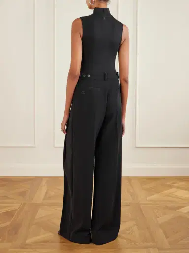 Courrèges Heritage Crepe Wide-leg Pants | Thumbnail 4 Courrèges Heritage Crepe Wide-leg Pants | Thumbnail 4