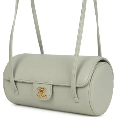 Chanel Chanel Preppy Coco Bowling Bag Light Green Shiny Caviar Brushed Gold Hardware | Thumbnail 5 Chanel Chanel Preppy Coco Bowling Bag Light Green Shiny Caviar Brushed Gold Hardware | Thumbnail 5