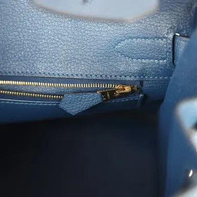HERMÈS Hermes Birkin 30 Deep Bleu Togo Gold Hardware | Thumbnail 9 HERMÈS Hermes Birkin 30 Deep Bleu Togo Gold Hardware | Thumbnail 9