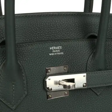 HERMÈS Hermes Birkin 30 Vert Mangrove Togo Palladium Hardware | Thumbnail 7 HERMÈS Hermes Birkin 30 Vert Mangrove Togo Palladium Hardware | Thumbnail 7
