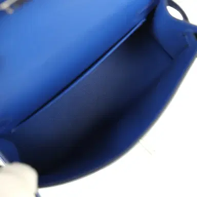 HERMÈS Hermes Kelly Sellier 20 Bleu Royal Chevre Chamkila and Ombre Varanus Salvator Lizard Touch Palladium Hardware | Thumbnail 8 HERMÈS Hermes Kelly Sellier 20 Bleu Royal Chevre Chamkila and Ombre Varanus Salvator Lizard Touch Palladium Hardware | Thumbnail 8