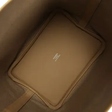 HERMÈS Hermes Picotin Cargo 18 Beiga Marfa Toile Canvas and Poussiere Swift Palladium Hardware | Thumbnail 7 HERMÈS Hermes Picotin Cargo 18 Beiga Marfa Toile Canvas and Poussiere Swift Palladium Hardware | Thumbnail 7